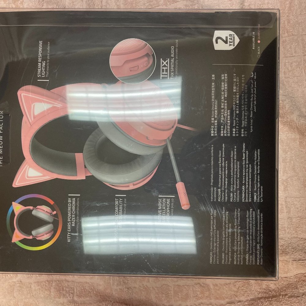 Pink Razer Kraken Kitty Headphones